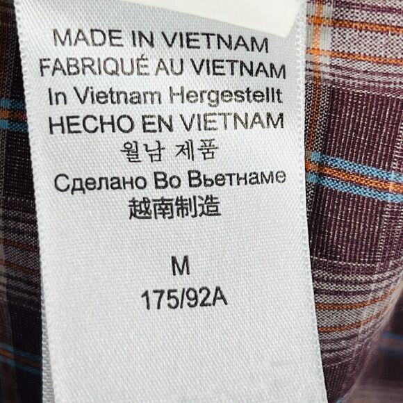 Marmot Flannel Shirt Mens Medium Brown Button Down Outdoor Long Sleeve Core - Picture 16 of 16